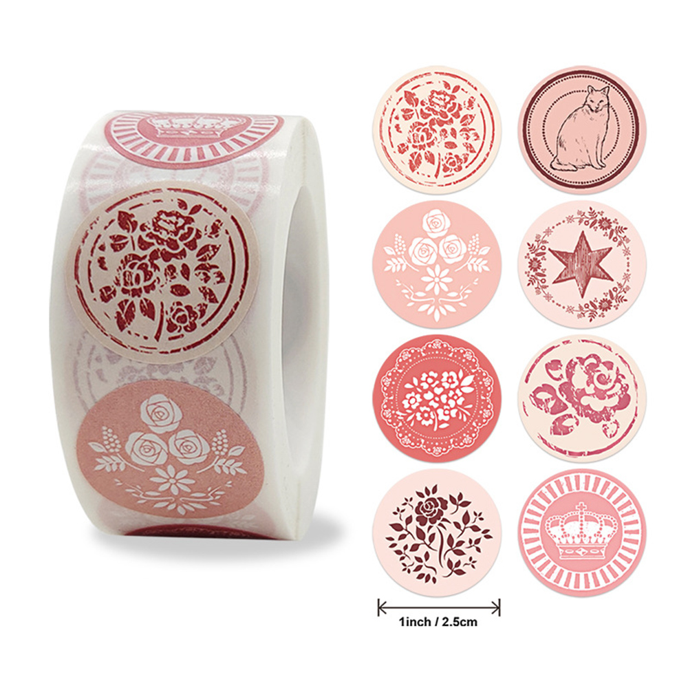 100〜500個の粘着性のラベル,8つの花のパターン,ステッ - Wedding Sutra のレビューと価格